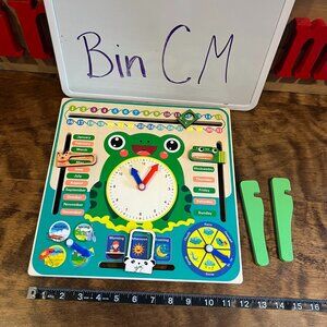 Kids Interactive Calendar with Clock - Multicolor